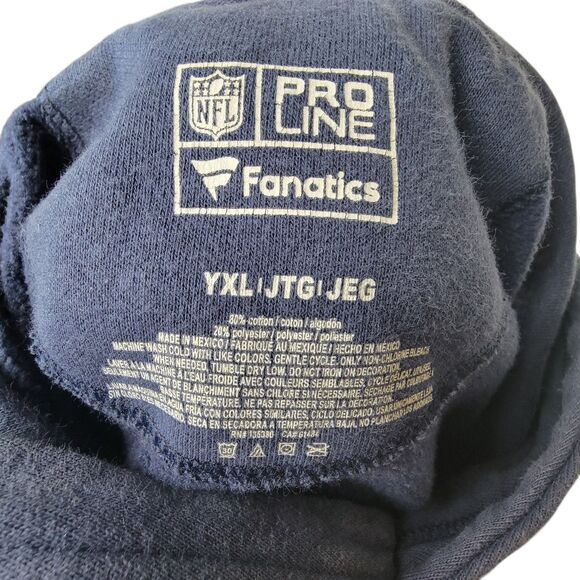 New England Patriots Hoodie Youth XL Fanatics NFL Pro Line Pullover Football - Picture 3 of 9